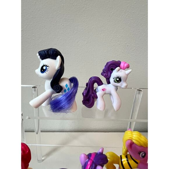 My Little Pony Mini G4 Blind bag Mixed Figures and 1 McDs Rarity Toy Lot of 10 - Picture 2 of 12